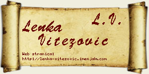 Lenka Vitezović vizit kartica